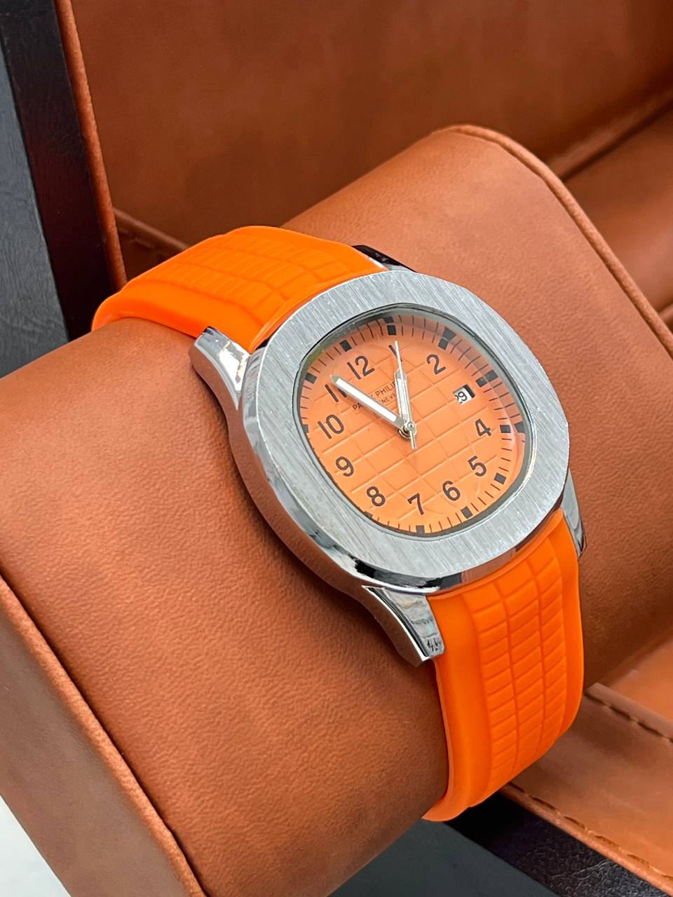 ساعت پتک فیلیپ NEW بند رابر